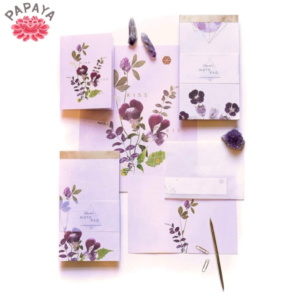 Papaya Art Fireweed Notepad in Violet Glow